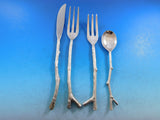 Twigware by Michael Aram Silverplated Cast Brass Flatware Set Branches 25 pc New