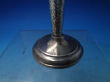 Arts & Crafts Hand Hammered 900 Silver Candlestick 7 1/2" Monogram R (#6141)
