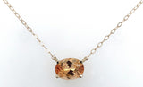 14k Yellow Gold Necklace with 1.43ct Genuine Natural Precious Topaz (#J7601)