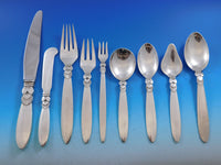 Cactus by Georg Jensen Danish Sterling Silver Flatware Set Service 78 Pcs Dinner