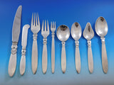 Cactus by Georg Jensen Danish Sterling Silver Flatware Set Service 78 Pcs Dinner