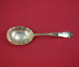 La Marquise by Reed and Barton Sterling Silver Berry Spoon GW Enameled 8 3/4"