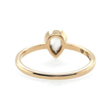 14k Yellow Gold .57ct Rose Cut Champagne Genuine Natural Diamond Ring (#J6022)