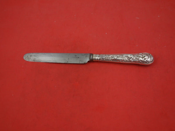 Stag Hunt by Unknown English Sterling Silver Luncheon / Dessert Knife 8 7/8"