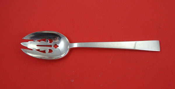 Continental by Tuttle Sterling Silver Pierced Serving Spoon original 8 1/2"