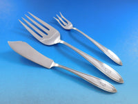 Fiesta by Hallmark Sterling Silver Flatware Set Service 73 pieces G Monogram