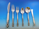 Acorn by Georg Jensen Sterling Silver Dinner Flatware Set 12 Service 72 Pieces