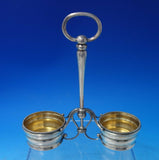 Beaded by Georg Jensen Sterling Silver Condiment Caddy Gold washed #134 (#6134)