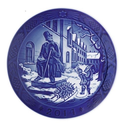 New In Box 2014 Royal Copenhagen Christmas Plate Rc Free Shipping Msrp $105