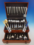 Stately by State House Sterling Silver Flatware Set 12 Service 96 pieces Grille