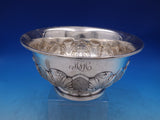 Tuttle Sterling Silver Fruit Bowl #2662 Hand Chased Plumes and Leaves (#6918)