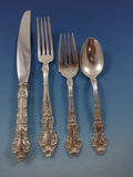 Meadow Rose by Wallace Sterling Silver Flatware Set Service 50 Pieces
