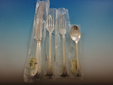 English Onslow by CJ Vander Silverplated Flatware Set 12 Service 60 PC New