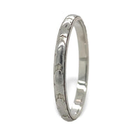18k White Gold Wedding Band Ring Size 6.5 Jewelry (#J7284)