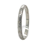 18k White Gold Wedding Band Ring Size 6.5 Jewelry (#J7284)