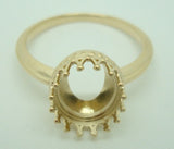 14K Gold Carved Agate Initial Ring - You Choose Personalized New (#J2156)