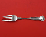 Carnation by Wallace Sterling Silver Meat Fork Fancy Marked 1909 on Back 7 3/8"