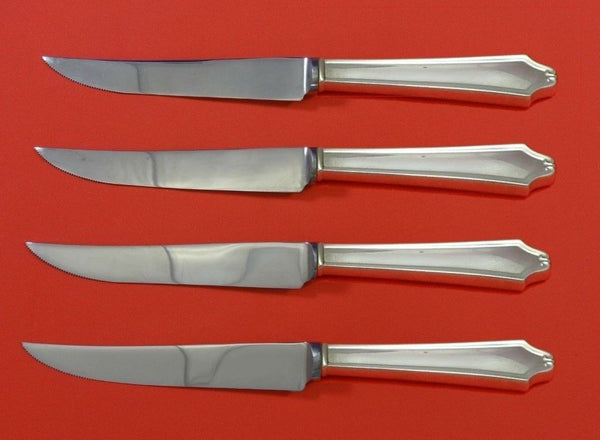 Minuet by International Sterling Silver Steak Knife Set 4pc HHWS  Custom 8 1/2"