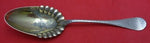 Wood and Hughes Sterling Silver Preserve Spoon GW Bright-Cut Hammered 7 7/8"