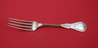 George Sharp Coin Silver Dinner Fork Bright-Cut 7 3/8"