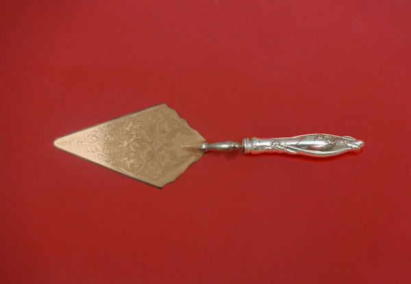 Mille Fleurs by International Sterling Pastry Server Fancy Vermeil HH Custom