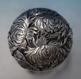 Chrysanthemum by Shiebler Sterling Silver Liquor Bottle #2336 10 1/2" (#6272)