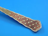 Lap Over Edge Mixed Metals Tiffany & Co Sterling Silver Demitasse Spoon GW 4 3/8