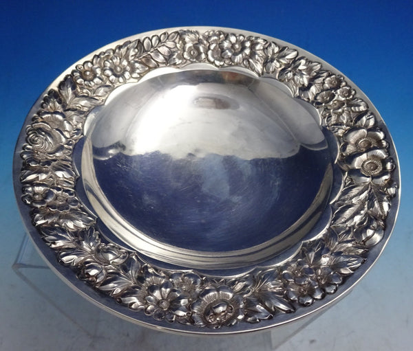 Wood and Hughes Sterling Silver Bowl with Repousse Design on Rim #374 (#8636)
