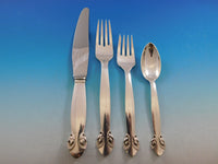 Bittersweet by Georg Jensen Sterling Silver Flatware Set 12 Dinner Service 77 Pc