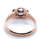 10k Rose Gold Victorian .79ct Total Weight Genuine Natural Sapphire Ring #J5177