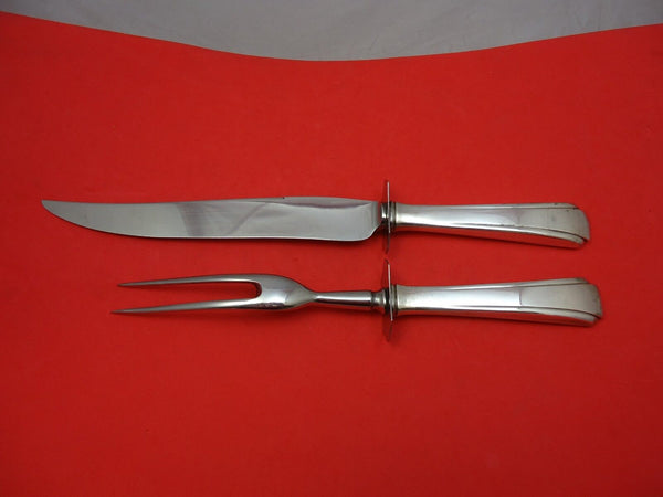 Debutante by Richard Dimes Sterling Silver Roast Carving Set 13 3/4" HH WS 2pc
