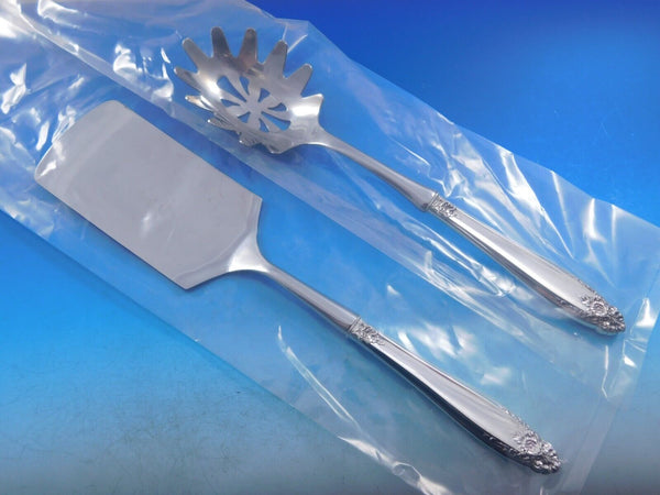 Prelude by International Sterling Italian Pasta Server Set 2pc HHWS  Custom