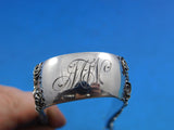 Rose by Unknown Theodore Starr Sterling Silver Sugar Tong Hand Chased 5 1/2"