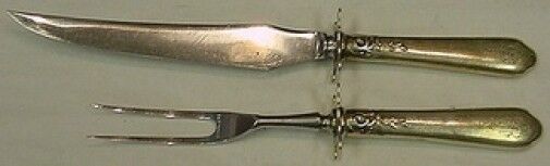 Nellie Custis by Lunt Sterling Silver Steak Carving Set 2pc