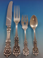 Francis I Reed & Barton Sterling Silver Dinner Flatware Set Service 62 Pcs Old