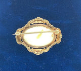 10k Yellow Gold Large Genuine Natural Opal Pin (#J5309)