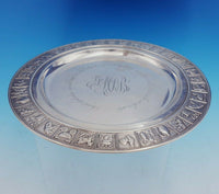 Gorham Sterling Silver Child's Plate w/Animals Nursery Rhyme Motif #A107 (#3545)