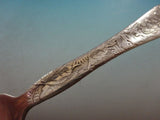 Lap Over Edge Acid Etched by Tiffany Sterling Silver Regular Fork w/ Grape Motif
