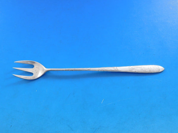 Lap Over Acid Etched by Tiffany and Co Sterling Cocktail/Oyster Fork Lobster