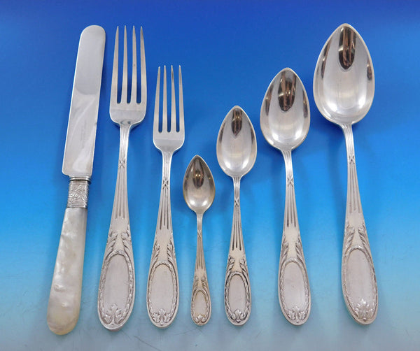 Marie Antoinette by Rojorzelsk Russian 84 Silver Flatware Set Service