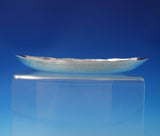 Portuguese Sterling Silver Creamer and Underplate Green Stone Rope Border #4988