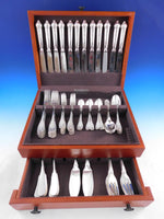 Elysee by Puiforcat French Sterling Silver Flatware Set 12 Dinner Service 96 pcs