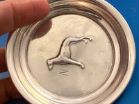 Sterling Silver Nut Cup Set 6pc Various Repoussed Dogs 1/4" x 2 5/8" (#6807)