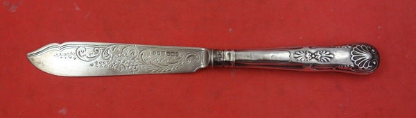 English Victorian Sterling Silver Fish Knife Sheffield 1897  9"