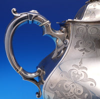 Edward John and Barnard English Victorian Sterling Tea Set 4pc w/Bird (#7677)
