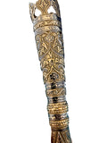 Russian Niello 84 Silver Tussie Mussie Posey Posy Crocodile / Serpent (#J1330)