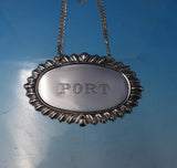 Gadroon by Unknown Sterling Silver Liquor Label "Port" #352 2 1/4" (#5046)