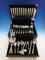 Camellia by Gorham Sterling Silver Flatware Set For 12 Service 73 Pieces