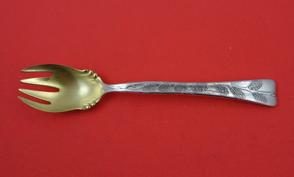 Lap Over Edge Acid Etched by Tiffany & Co Sterling Ice Cream Fork willow 5 3/4"