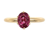 14k Yellow Gold 1.36 Carat Pink Genuine Natural Spinel Solitaire Ring (#J7320)